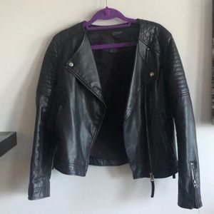 Faux Leather Jacket from Topshop